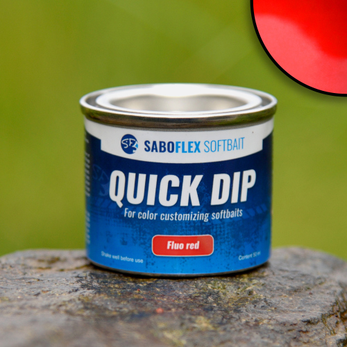 Barva na umělé nástrahy Quick Dip SABOFLEX - Fluo red