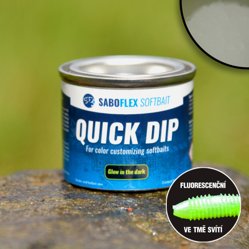 Barva na umělé nástrahy Quick Dip SABOFLEX - Glow in the dark - svítí