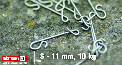 Bezuzlová karabinka DELPHIN - 10 ks - vel. S - 13 mm, 12 kg