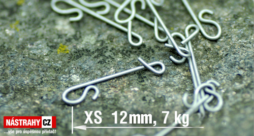 Bezuzlová karabinka DELPHIN - 10 ks - vel. XS - 12 mm, 7 kg