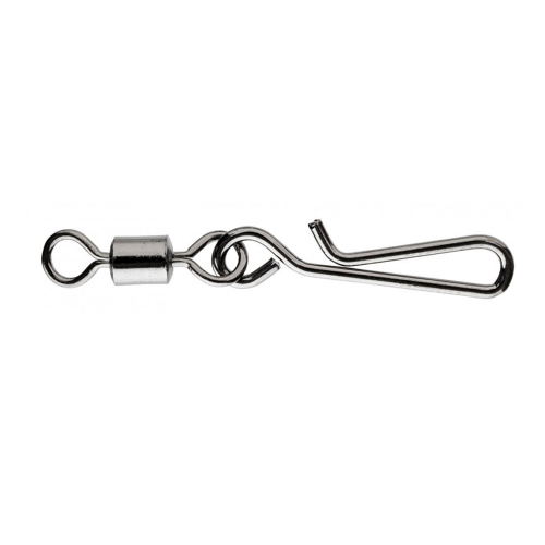 Karabinka s obratlíkem Fast Attach Snap bezuzlová DAIWA - Vel. M, 14 kg, 10 ks