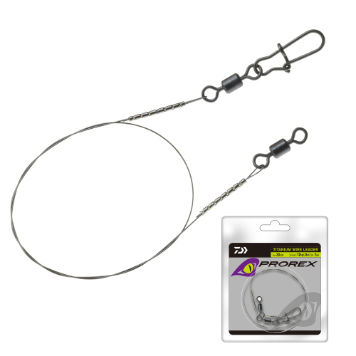 Titanové lanko Daiwa Prorex 2 ks - 2 ks, 30 cm, 12 kg