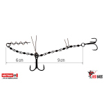 Přívlačový systém Iron Stinger System 2 Hooks REDBASS