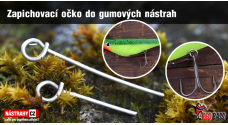 Zapichovací očko do gumových nástrah REDBASS 10 ks