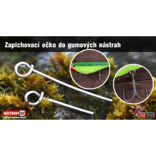 Zapichovací očko do gumových nástrah REDBASS 10 ks