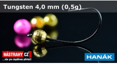 Wolframová hlavička 4,0 mm - 0,5 g - 5ks