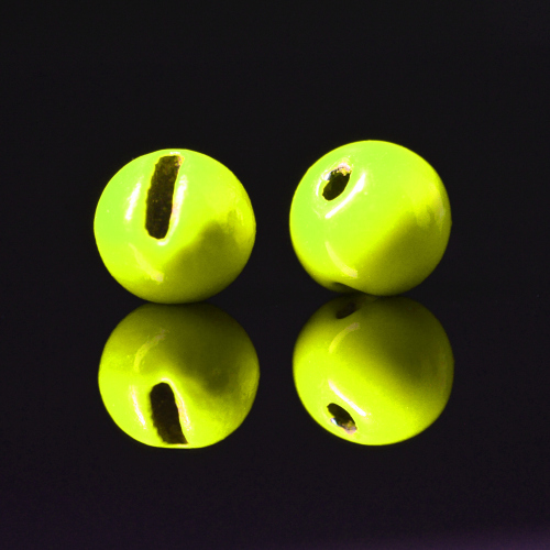 Wolframová hlavička 4,0 mm, 0,5 g - fluo, 5 ks