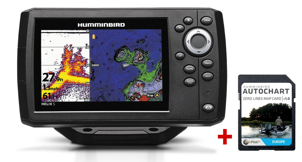 Humminbird HELIX 5 CHIRP GPS G2 + karta AUTOCHART ZDARMA Humminbird HELIX 5 CHIRP GPS G2 + karta AUTOCHART ZDARMA