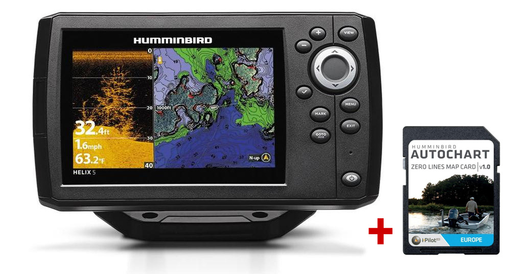 Humminbird HELIX 5x CHIRP DI GPS G2 + karta AUTOCHART ZDARMA Humminbird HELIX 5x CHIRP DI GPS G2 + karta AUTOCHART ZDARMA