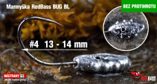 Bezprotihrotá marmyška RedBass BUG BL #4 - 3 ks