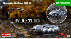 Bezprotihrotá marmyška RedBass BUG BL #8 - 3 ks