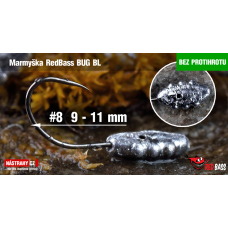 Bezprotihrotá marmyška RedBass BUG BL #8 - 3 ks