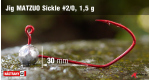 #2/0 RED 1,5 g, 5 ks
