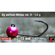 #8 fluo pink/black-h 1,5 g, 5 ks