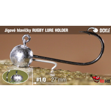 Jigová hlavička REDBASS Sickle RUGBY - LURE HOLDER #1/0 - 27 mm