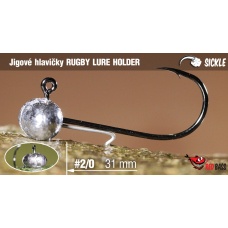 Jigová hlavička REDBASS Sickle RUGBY - LURE HOLDER #2/0 - 31 mm Jigová hlavička REDBASS Sickle RUGBY - LURE HOLDER #2/0 - 31 mm
