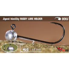 Jigová hlavička REDBASS Sickle RUGBY - LURE HOLDER #6/0 - 44 mm
