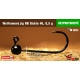 #6 - 0,5 g, Black, 5 ks