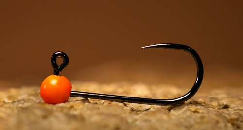 Bezprotihrotý wolframový jig RedBass Sickle vel. 8 - 14 mm - #8 - 2,0 g, Metalic Yellow, 5 ks