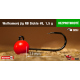 #8 - 1,5 g, Red, 5 ks