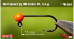 #8 - 0,5 g, Red, 5 ks
