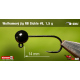 #8 - 1,5 g, Black, 5 ks