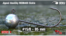 Jigová hlavička REDBASS Sickle #15/0 - 85 mm