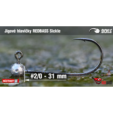 Jigová hlavička REDBASS Sickle #2/0 - 31 mm
