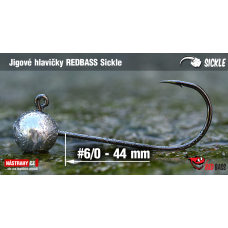 Jigová hlavička REDBASS Sickle #6/0 - 44 mm