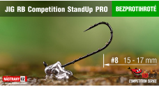 Bezprotihrotý Jig RB StandUp Pro Competition #8 - 17 mm