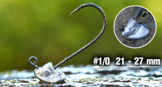 Neváznoucí jigová hlavička REDBASS StandUp Pro Sickle #1/0 - 27 mm Neváznoucí jigová hlavička REDBASS StandUp Pro Sickle #1/0 - 27 mm