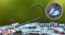 Neváznoucí jigová hlavička REDBASS StandUp Pro Sickle #1 - 25 mm Neváznoucí jigová hlavička REDBASS StandUp Pro Sickle #1 - 25 mm
