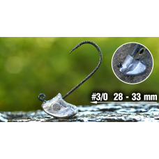 Neváznoucí jigová hlavička REDBASS StandUp Pro Sickle #3/0 - 33 mm