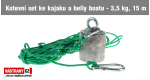 Kotevní set ke kajaku a belly boatu 3,5 kg, 15 m lano