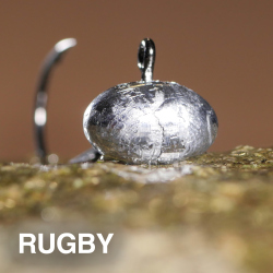Jigové hlavičky REDBASS Sickle RUGBY