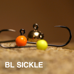 Bezprotihroté wolframové jigové hlavičky RB Sickle