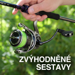 Zvýhodněné sestavy na cílové ryby prut + naviják + šňůra