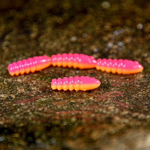 TROUT GRUB L 3 x 25 mm REDBASS - TUTTI FRUTTI - UV COLOR