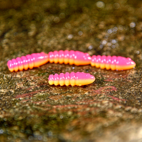 TROUT GRUB X 3 x 33 mm REDBASS - TUTTI FRUTTI - UV COLOR