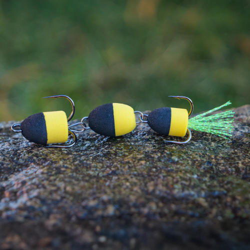 Mandula REDBASS L - 75 mm - Black/Yellow (111)