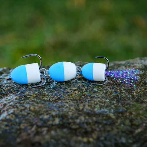 Mandula REDBASS L - 75 mm - Blue/White (106)