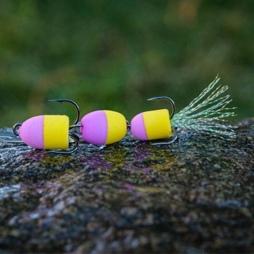 Mandula REDBASS L - 75 mm - Pink/Yellow (101)