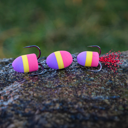 Mandula REDBASS L - 75 mm - Purple/Yellow/Red (109)