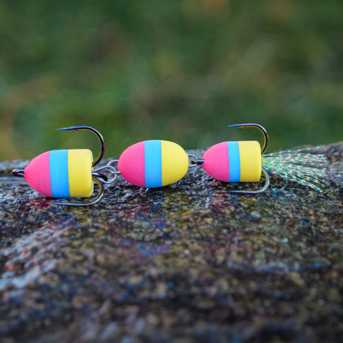 Mandula REDBASS L - 75 mm - Red/Blue/Yellow (104)