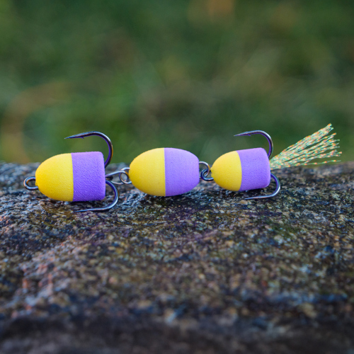Mandula REDBASS L - 75 mm - Yellow/Purple (116)