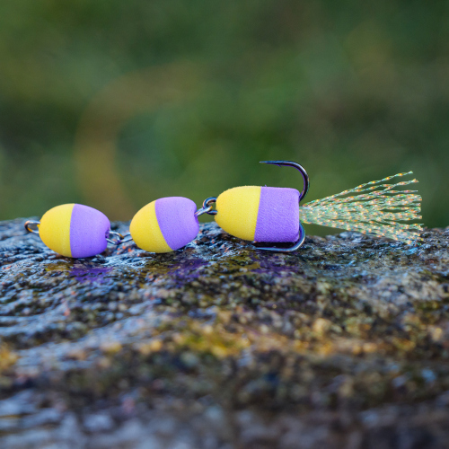 Mandula REDBASS S - 50 mm - Yellow/Purple (116)