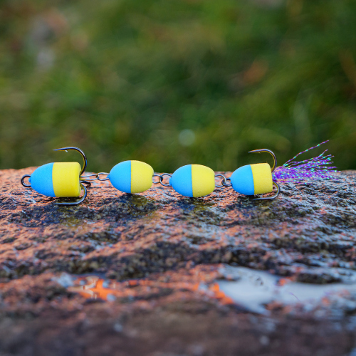 Mandula REDBASS X - 90 mm - Blue/Yellow (115)