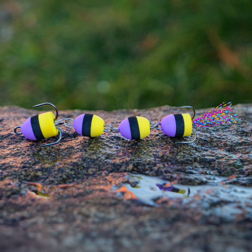 Mandula REDBASS X - 90 mm - Purple/Black/Yellow (108)