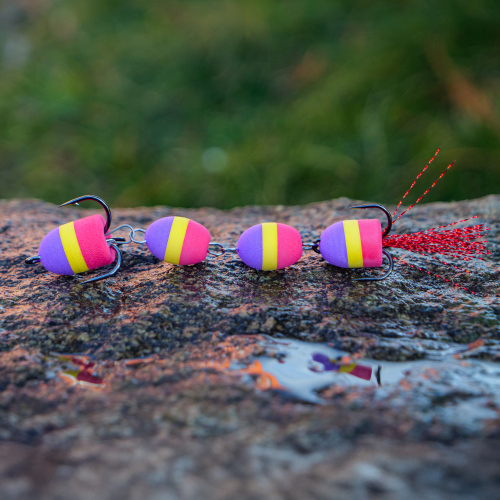 Mandula REDBASS X - 90 mm - Purple/Yellow/Red (109)