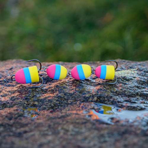 Mandula REDBASS X - 90 mm - Red/Blue/Yellow (104)
